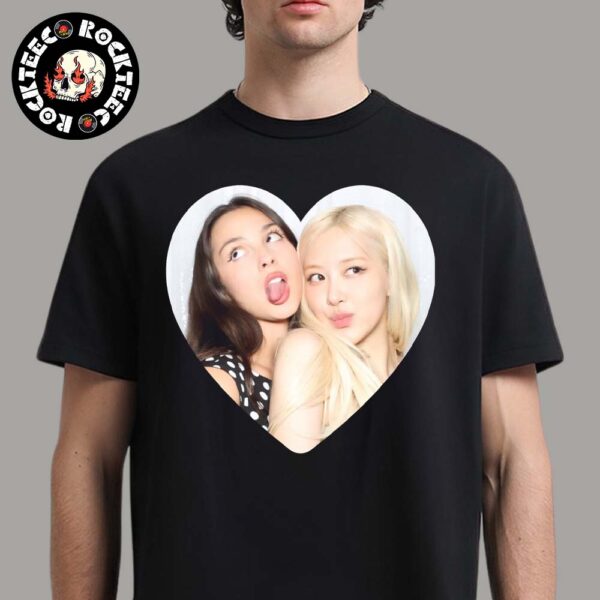 Olivia Rodrigo And Rose New Photo Heart Unisex T-Shirt