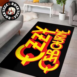 Ozzy Osbourne Logo Black Sabbath Vintage House Decor Rectangle Rug Carpet