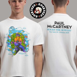 Paul McCartney Rocks The Bowery Merch Tee For Surprise Show In New York At Bowery Ballroom On February 11 2025 Two Sides Unisex T-Shirt