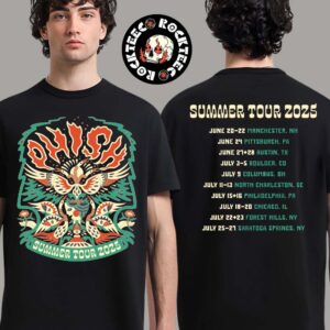 Phish Summer Tour 2025 Merch Tour Dates Two Sides Unisex T-Shirt