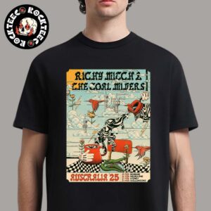 Richy Mitch And The Coal Miners Australia 2025 Tour Poster Art With Tour Dates Unisex T-Shirt