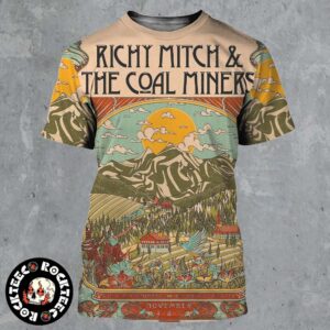 Richy Mitch And The Coal Miners Poster For Shows At Bluebird Theaters In Denver Colorado On November 7 8 9 2024 All Over Print Shirt