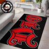 Ronnie James Dio On The Flame Throne Black Sabbath Rectangle Rug Carpet