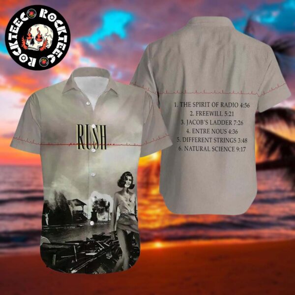 Rush Band Permanent Waves Album Cover With Tracklist Gift For Fans Hawaiian Shirt