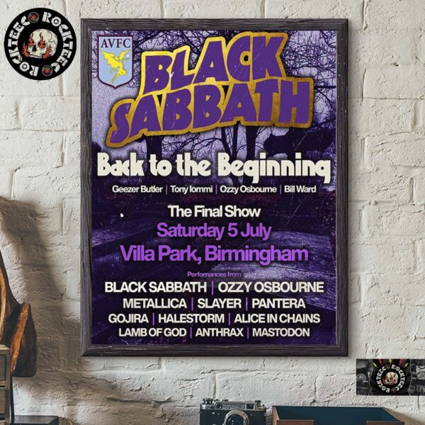 Sabbath Aston Villa Edition Back To The Beginning The Final Show At The Villa Park Birmingham On July 5 2025  Home Decor Poster Canvas