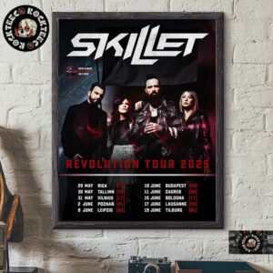 Skillet Revolution Tour 2025 Tour Dates Home Decor Poster Canvas