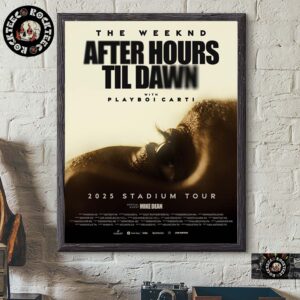 The Weeknd After Hours Til Dawn With Playboi Carti 2025 Stadium Tour Home Decor Poster Canvas