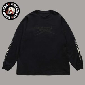 The Weeknd Hurry Up Tomorrow Merch Blackout Logo Long Sleeve