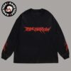 The Weeknd Hurry Up Tomorrow Merch Blackout Logo Long Sleeve