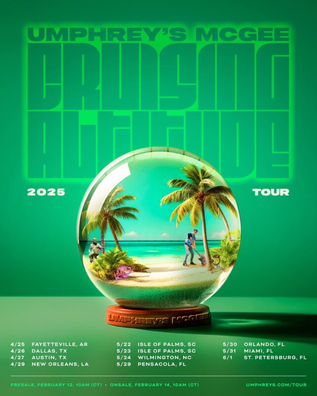 Umphrey's McGee Cruising Altitude 2025 Tour Poster Tour Dates