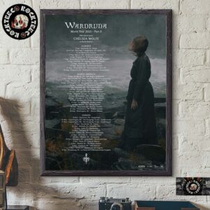 Wardruna World Tour 2025 Part II Europe And North America Poster With Tour Dates Home Decor Poster Canvas