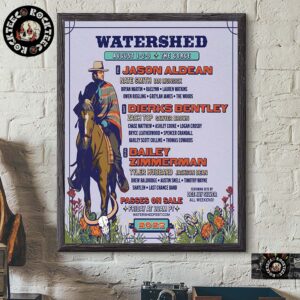 Watershed Festival at The Gorge 2025 Full Line Up On August 1 2 3 2025 Home Decor Poster Canvas