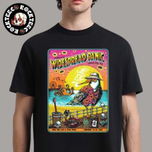 Widespread Panic Show Poster In Atlantic City New Jersey At Hard Rock Live At ETESS Arena On February 14-16 2025 Unisex T-Shirt