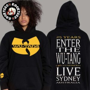 Wu Tang Clan Australia Tour 2025 25 Years Enter The 36 Chambers Live In Sydney Australia Unisex Hoodie