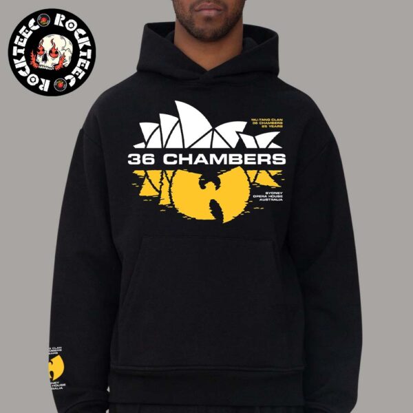 Wu Tang Clan Australia Tour 2025 Merchandise 36 Chambers Unisex Hoodie